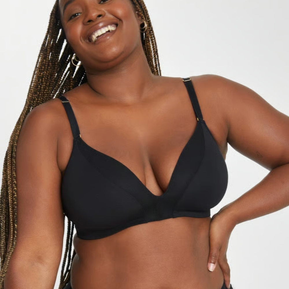 Lively All Day Deep V Wire Free Bra - Black